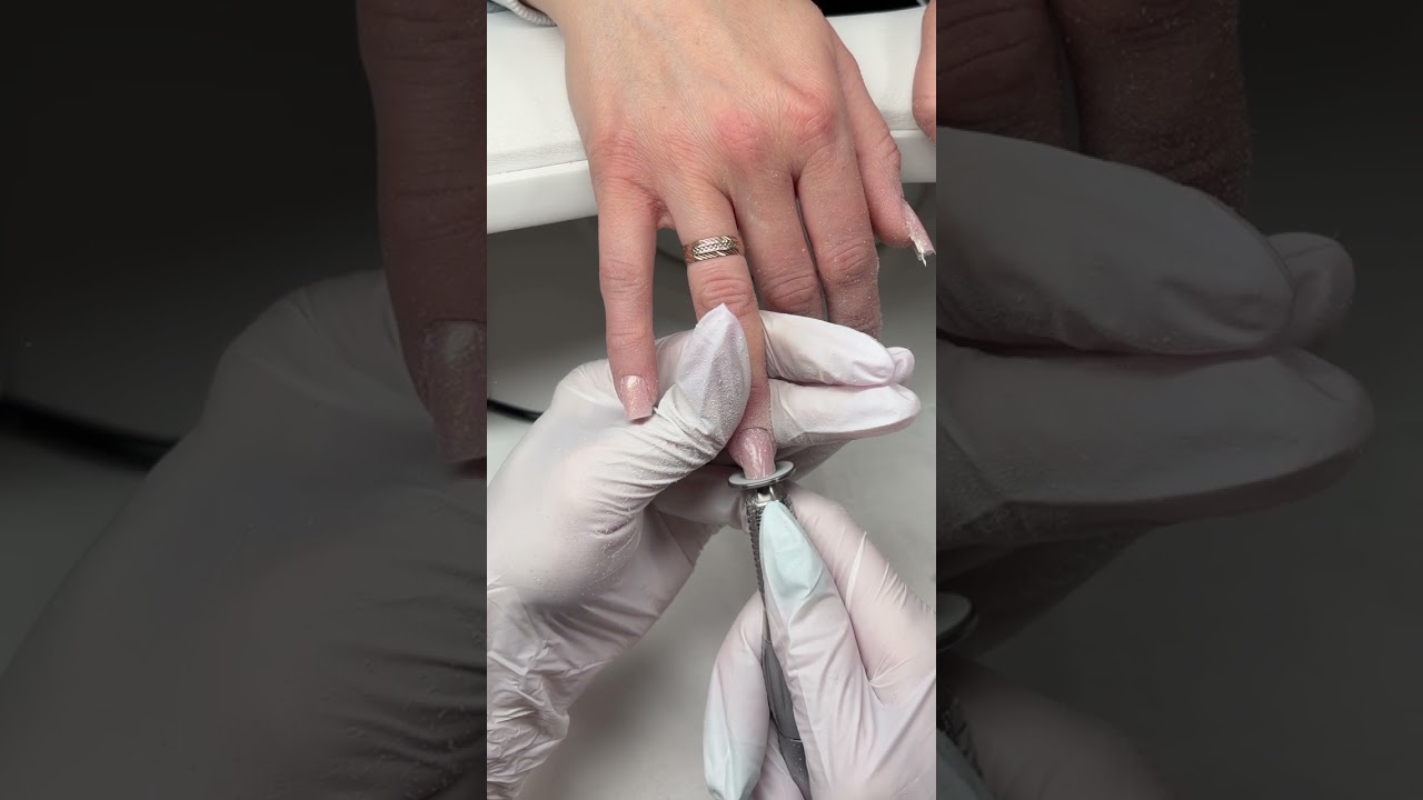 Коррекция ногтей на верхние формы. Форма квадрат 