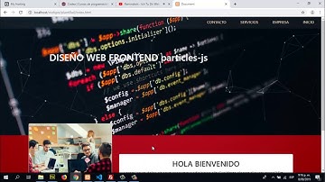 DISEÑO WEB HTML+CSS+JS Animación de Partículas | CÓDIGOS DE PROGRAMACIÓN