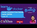 D11 Docker in Tamil - Accessing Container Ports, EXPOSE Port, -p, -P