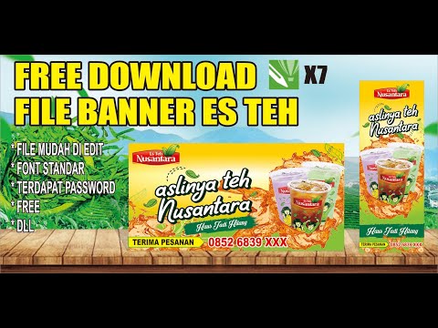 Desain Banner Es Teh Jumbo 3000