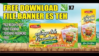 FREE CDR -- DESAIN BANNER ES TEH NUSANTARA FREE CDR -- DESAIN BANNER ES TEH NUSANTARA