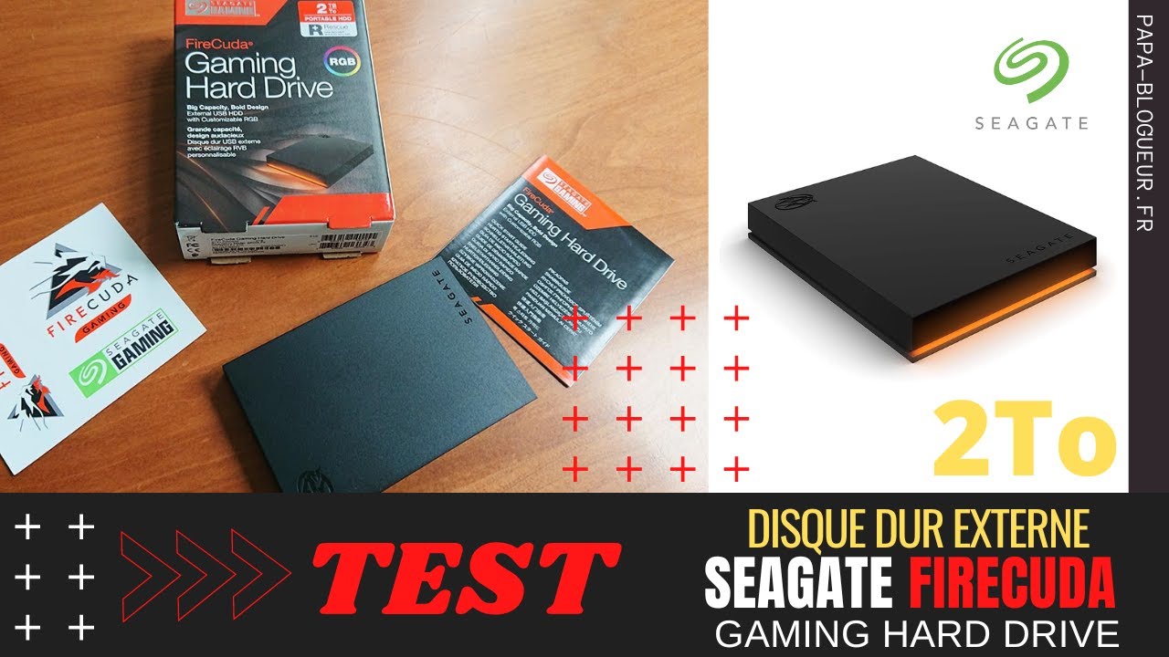 Test du disque dur externe Seagate FireCuda Gaming Hard Drive 2To