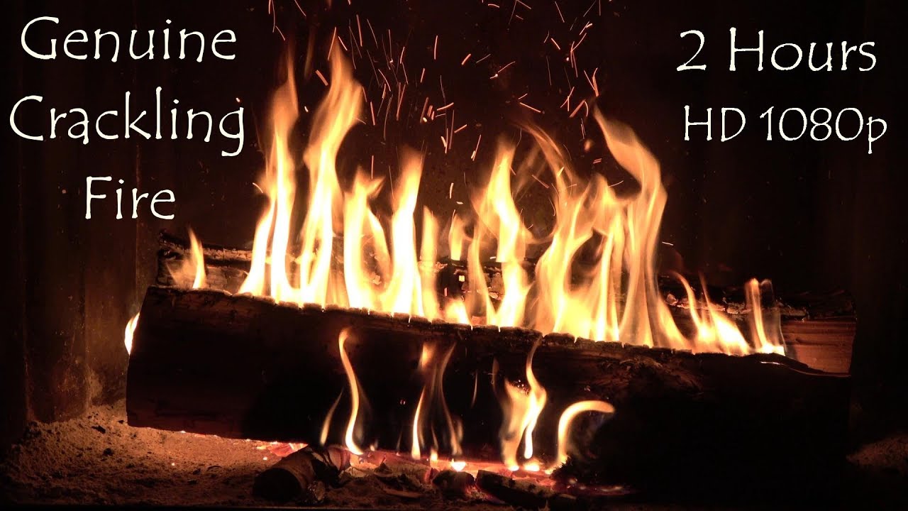 Real Crackling Fire 2 Hours Cozy Romantic Fireplace Background Time Lapse At End No Loop Youtube