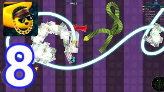 Snake.is Battle Worm-(Gameplay 8)-Nueva Skin Y Reventando Serpientes screenshot 5