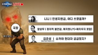 니니 '민생지원금, 어디 쓰였을까?'ㅣ알상무 '정치적 불안감, 해치웠나?(=해치우지 못함)ㅣ김준성 '슈카야 현대차 궁금했지?'