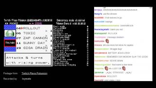 Twitch Plays Pokemon (Crystal) - 6th Battle Against Red