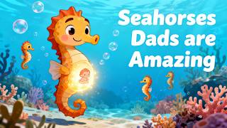 Seahorse Dads Get Pregnant?! | Amazing Ocean Animal Facts for Kids by Mini Genius