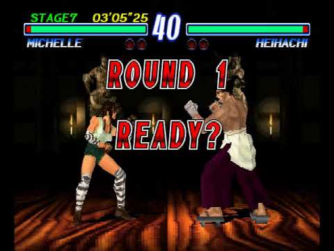 Tekken 2 ( PS1 ) - Michelle - Arcade Mode - Original Music ( May 17, 2018 )