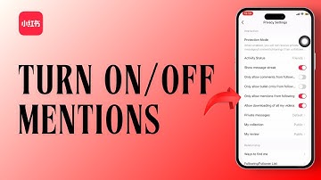 How To Turn On or Off Mentions From Following On REDnote