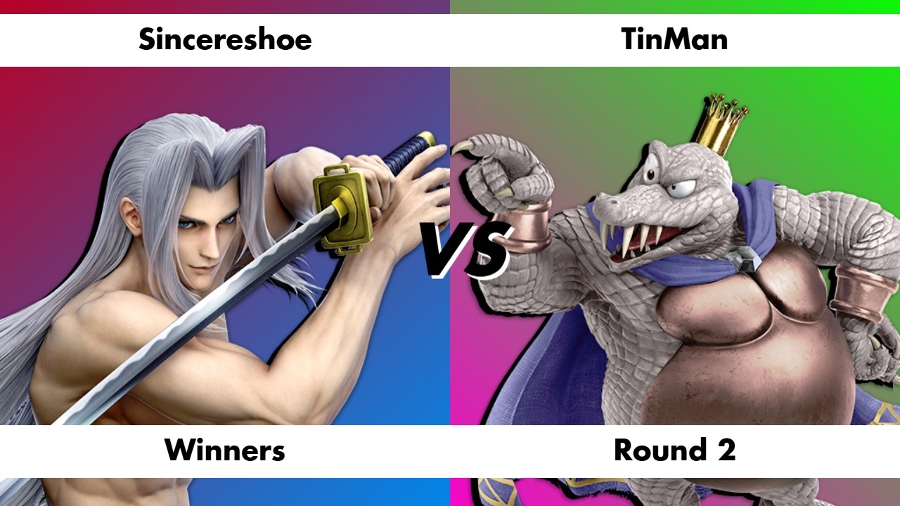 Sincereshoe (Sephiroth) Vs Tinman (King K. Rool) - Winners Round 2 - I Teched That #14