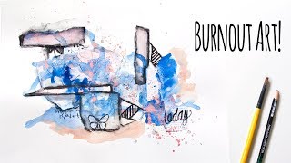 Mixed Media Collage Painting - Project 2 From My Burnout Series