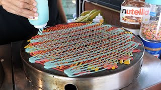 Thai Style Crepe with Various Toppings \/ 태국 스타일 크레페 \/ Thailand Crepe Store