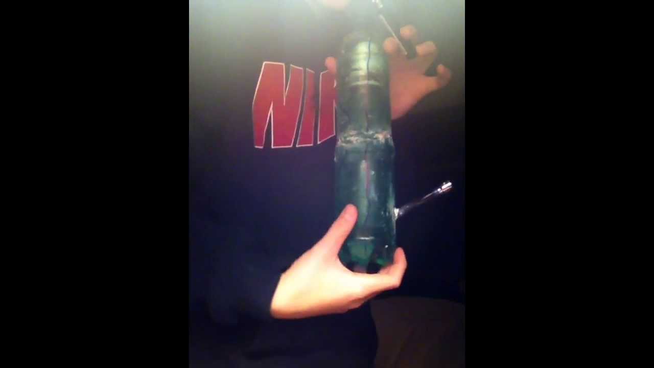 Homemade perc bong with defused downstem for contest entry