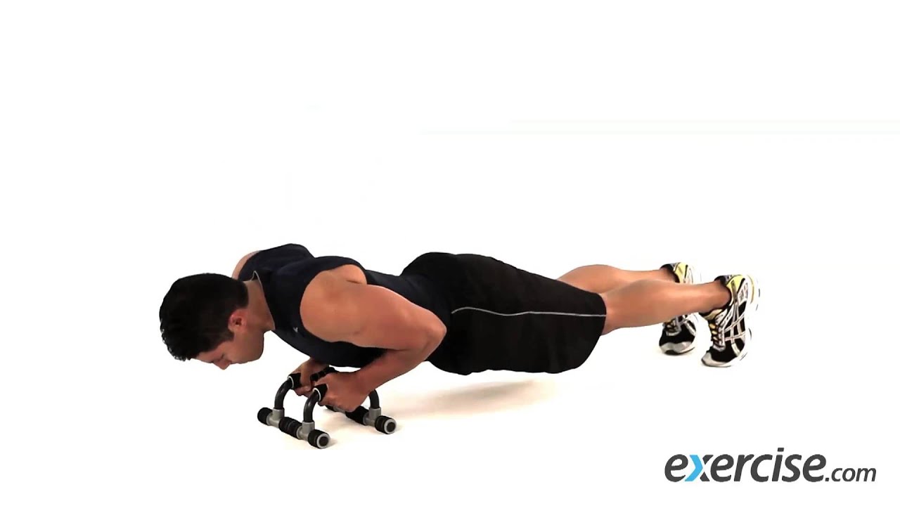 Pushups on Push Up Bars Version 3 Chest workout YouTube