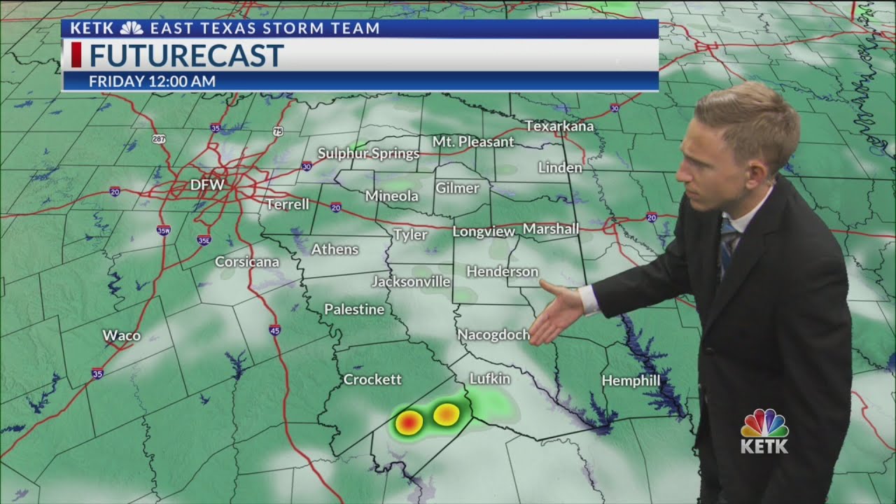 Thursday Noon Forecast: Low rain chances today & tomorrow - YouTube