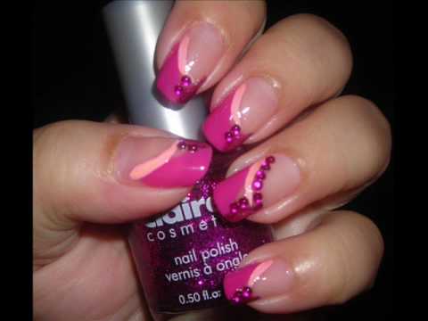 Nail Art - Girly Pink - Decoración de Uñas (requested by ...