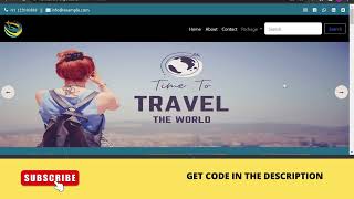 Responsive Tour and Travel website using Html , CSS , JavaScript