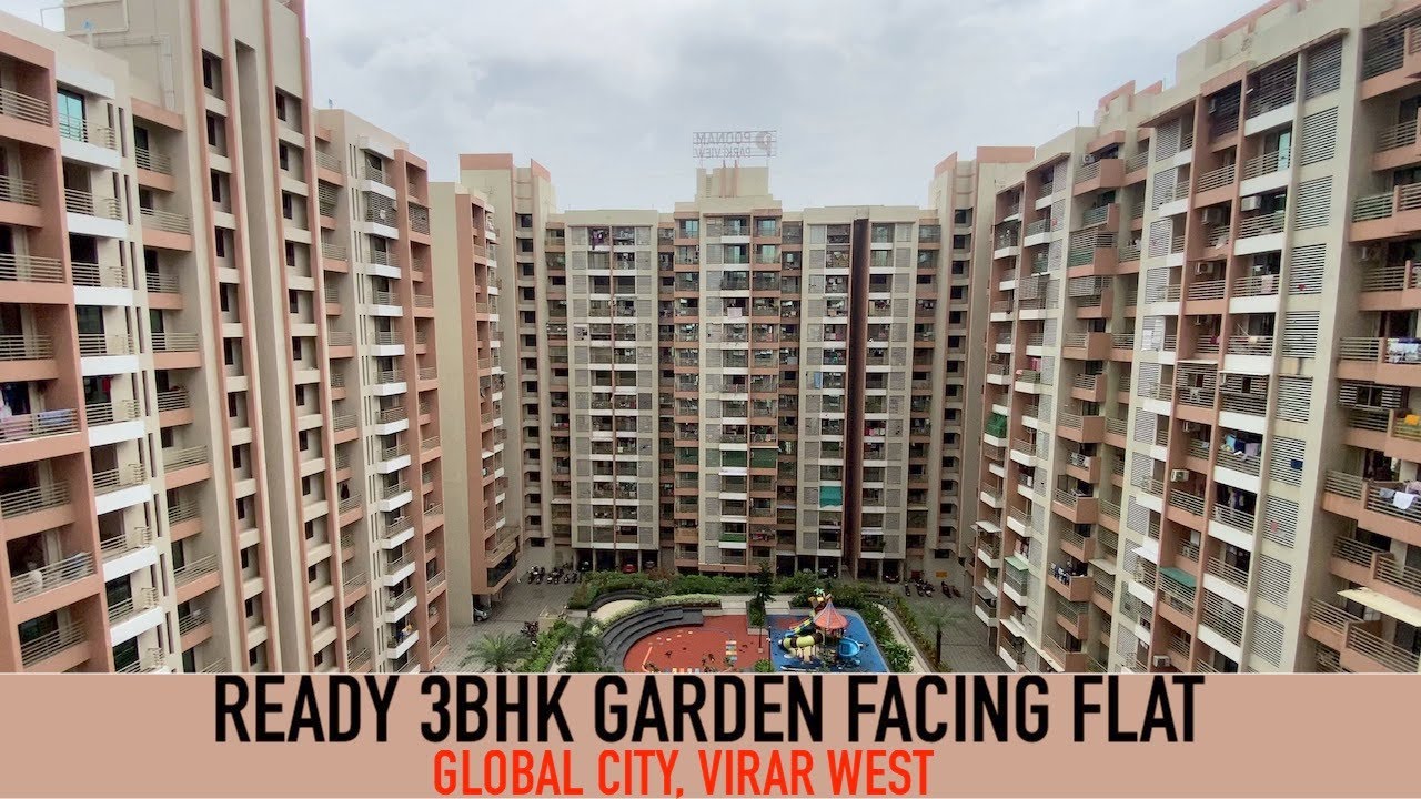 New 3Bhk | Poonam Park View | Global City, Virar West | ₹85 Lakhs PKG | Call 9769966599