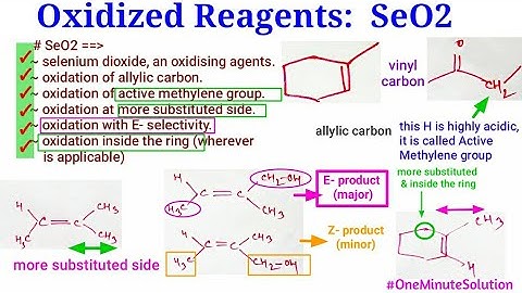 Oxidizing Reagents: Selenium Dioxide (SeO2) Important Points for IIT JEE JAM CSIR NET GATE