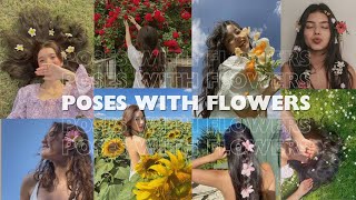 60+ POSE IDEAS WITH FLOWERS🌷| lunadreams |🌷𝙥𝙖𝙧𝙩 3 screenshot 5