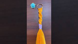 Say hello to this pretty Macrame Keychain! Made with love ❤️