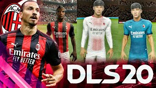 Kits del AC Milan 2021 para Dls 20