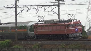 【雨の旅情】団臨 寝台列車カシオペア紀行　東鷲宮～栗橋　2019.6.29