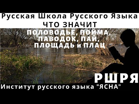 КАКАЯ СВЯЗЬ И ЗНАЧЕНИЯ СЛОВ ПОЛОВОДЬЕ, ПОЙМА, ПАВОДОК, ПАЙ, ПЛОЩАДЬ и ПЛАЦ