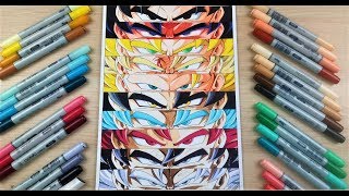 Drawing all Forms of Goku - Remastered