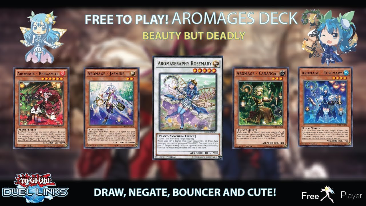 FREE TO PLAY ANIME GIRLS [AROMAGES] DECK! ft BLACK ROSE DRAGON
