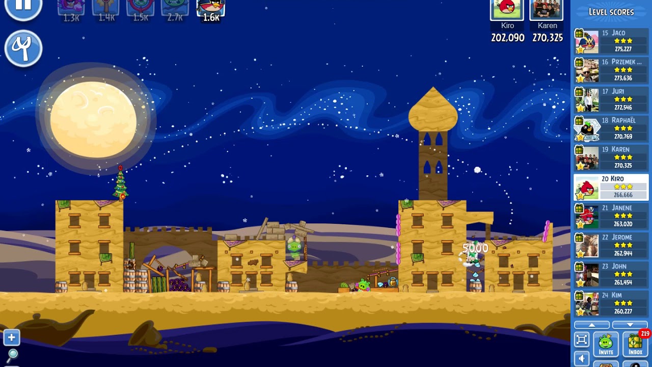 Angry Birds Friends/ Wish Upon A Pig tournament, week 276/1, level 2