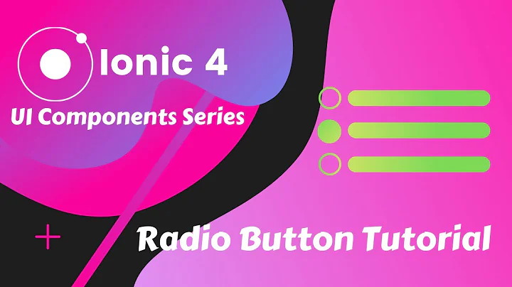 Ionic 4 - Radio Button Tutorial