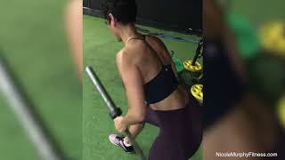 Single Arm Barbell Row | Nicole Murphy Fitness