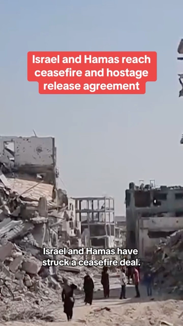 Israel and Hamas reach ceasefire and hostage release agreement #shorts