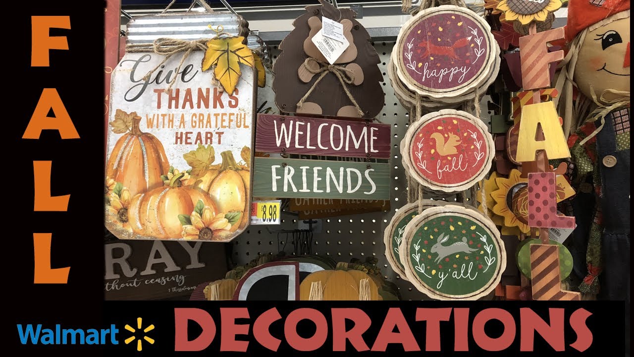 Fall Decorations at Walmart YouTube