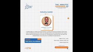 Prof T  T Amos The Data Playbook Agriculture