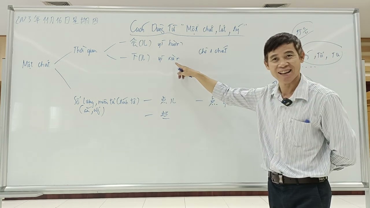 Phân biệt các từ: chốc, lát, một tý  一会，一下， 一点 儿，一些 tại Vietcombank Nam Bình Dương