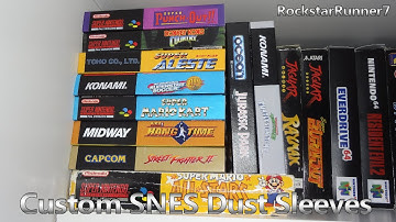 Custom SNES Dust Sleeves
