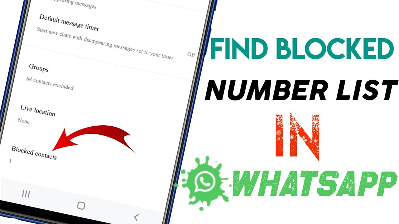 How To Check Whatsapp Blocked Number List 2022 | Find Block Number in