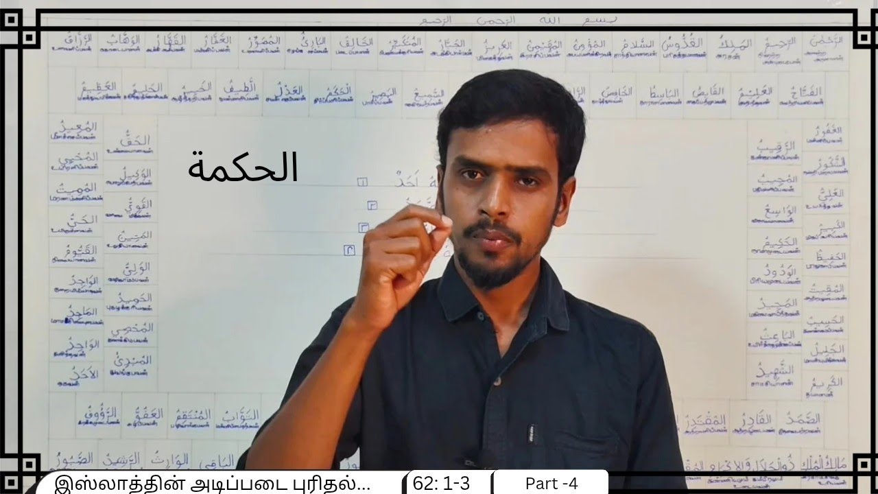 அல்லாஹ்வின் தூதர், ஸஹாபா கூட்டத்துடன் சேரும் வழிமுறை... [62: 1-3] பாகம்: 4