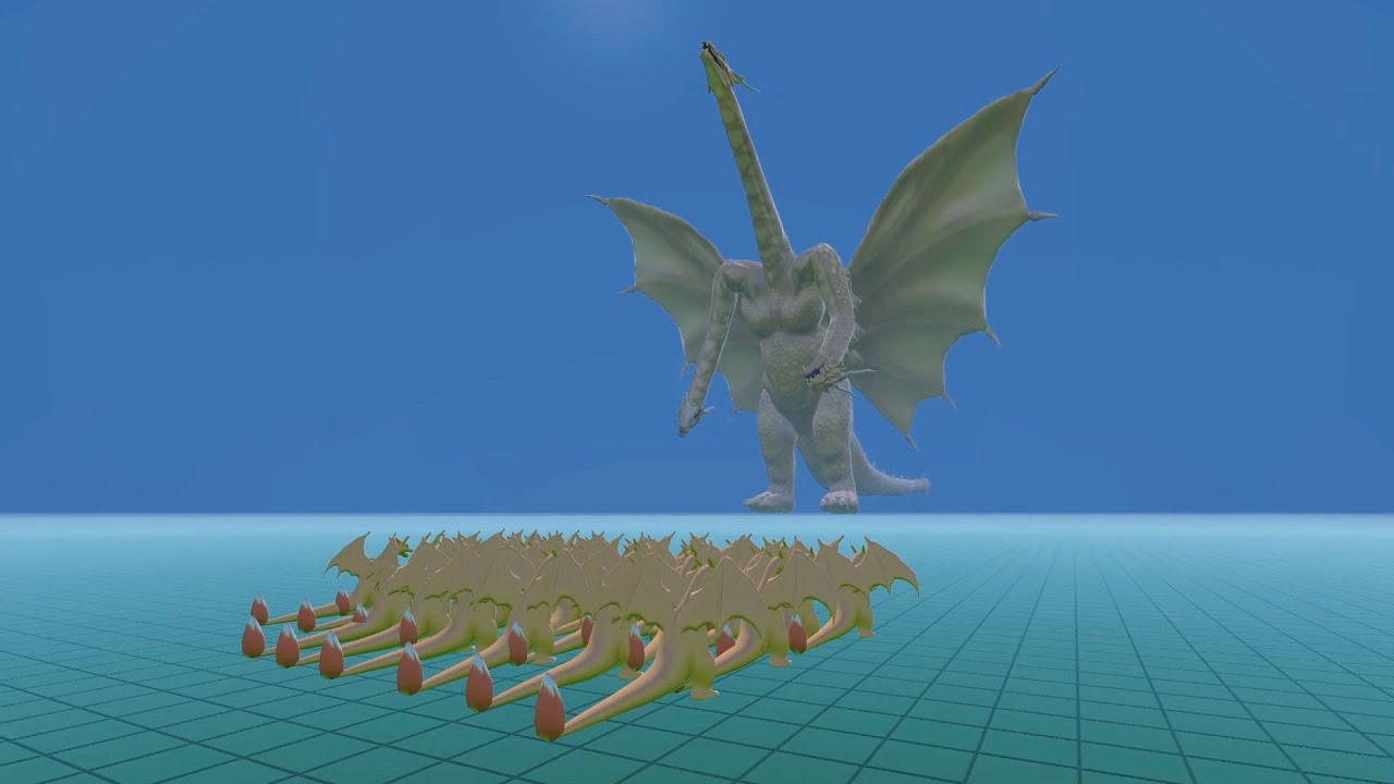 KING GHIDORAH VS CHARIZARDS  - NEW UEBS MOD - Ultimate Epic Battle Simulator
