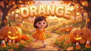 Orange Color Song 🎃 Pumpkin Glow Valley with Zipi | Learn Colors