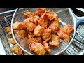40년 전통. 착한식당 닭강정, 안양중앙시장 삼우닭강정, Crispy Korean fried chicken, Sweet chicken, Korean street food