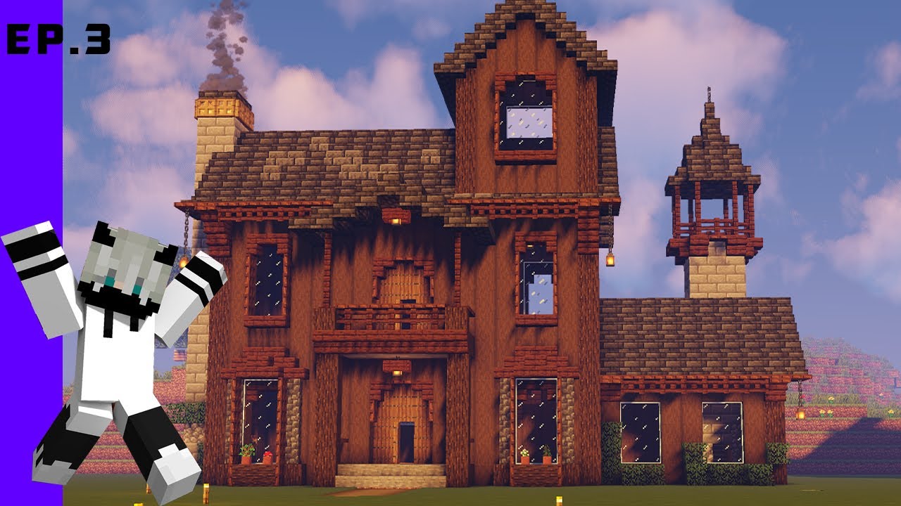 I made Our first House | Minecraft survival Series Episode 3 - YouTube