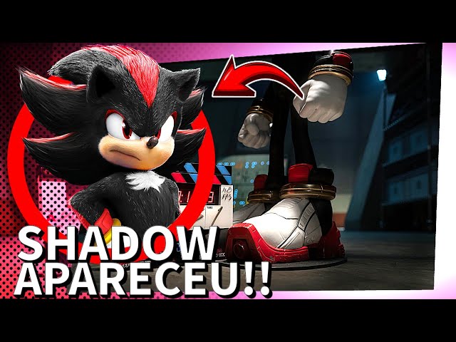 Sonic 3 começa filmagens - veja nova imagem de Shadow