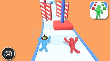 Rope Man Run - Gameplay Walkthrough Part 14 - Racing Game Levels 159-162 (iOS, Android)