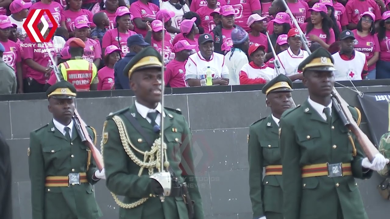 President Mnangagwa Arrives, Inspects Guard of Honour at 2025 Heroes Day Commemorations
