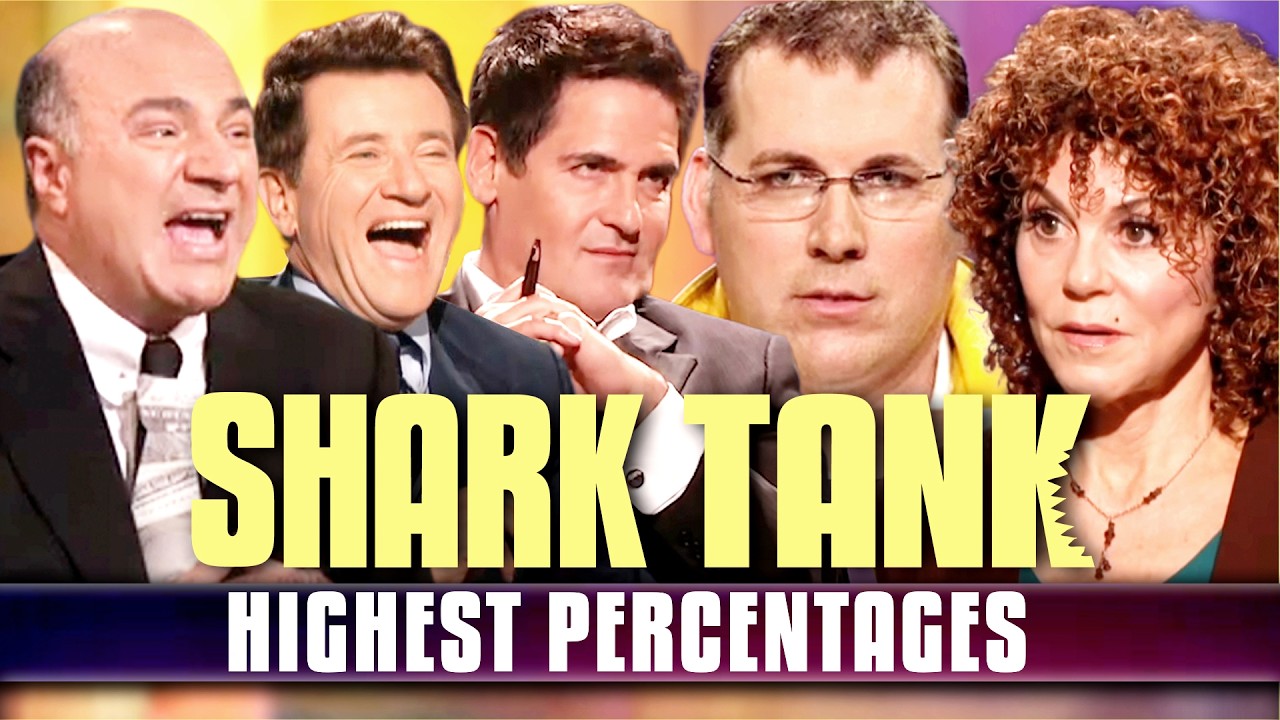 The Highest Percentages In The Tank 🦈💰 | Shark Tank US | Shark Tank Global 縮圖