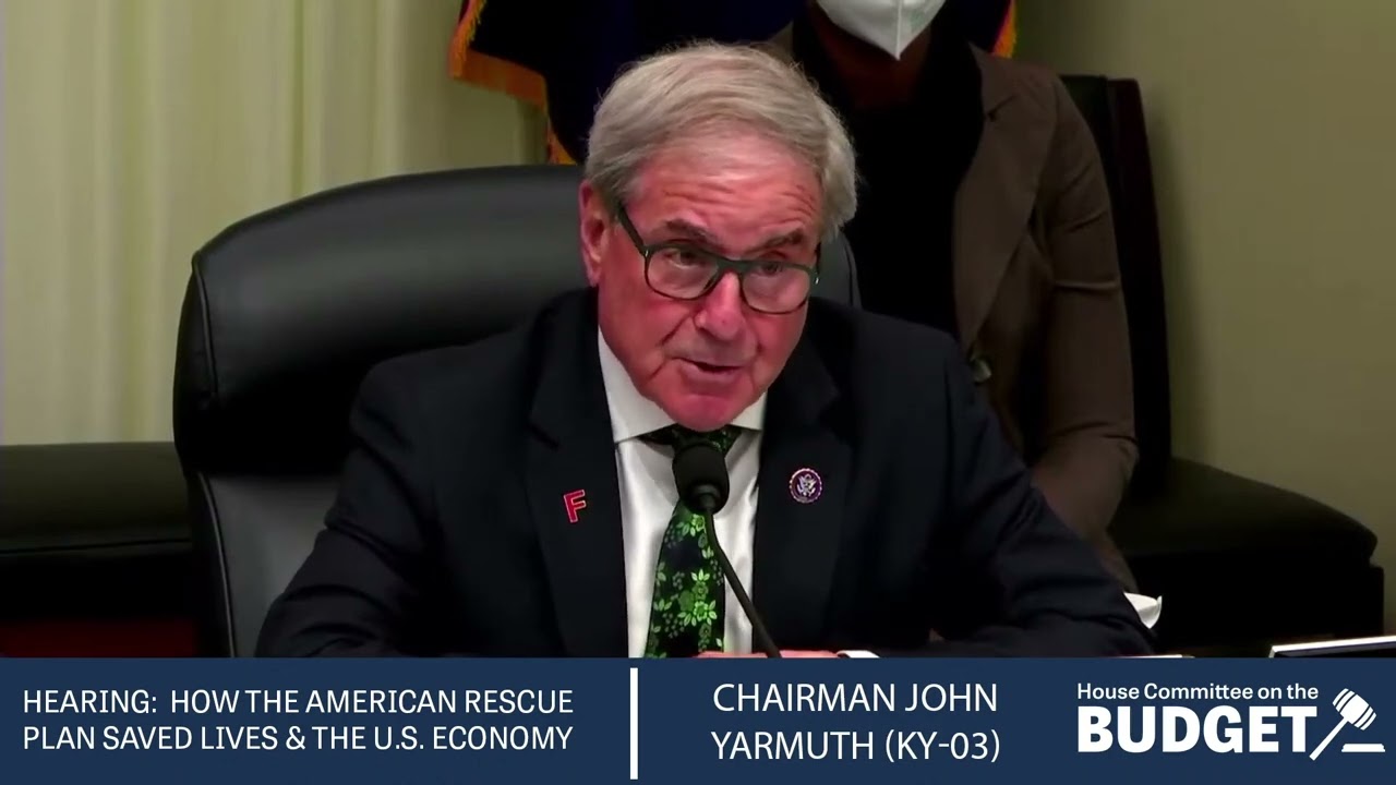 Chairman Yarmuth's Opening Remarks at Hearing on the American Rescue