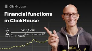 Financial functions in ClickHouse